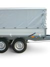 BRENDERUP Pritschenanhänger 750 kg – 2,59×1,43 m mit Gitteraufsatz