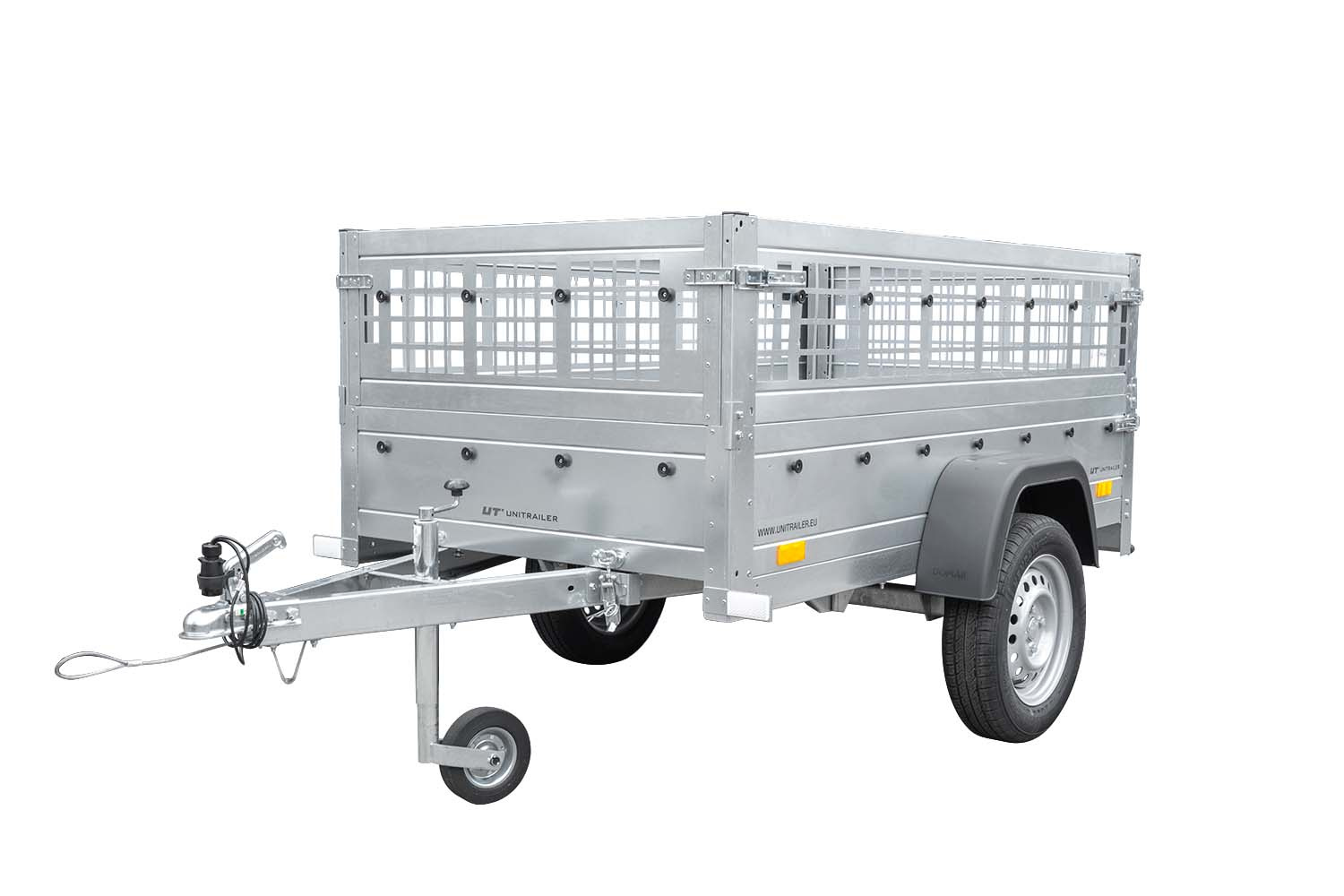 Garden Trailer 200 KIPP – Gitteraufsatz & Stützrad – Bild 4
