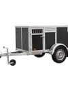 BW Trailers Hundeanhänger – 4 Hunde, Braun