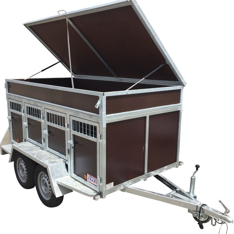 Hundeanhänger 8 Hunde + Kofferraum – Profi-Transport