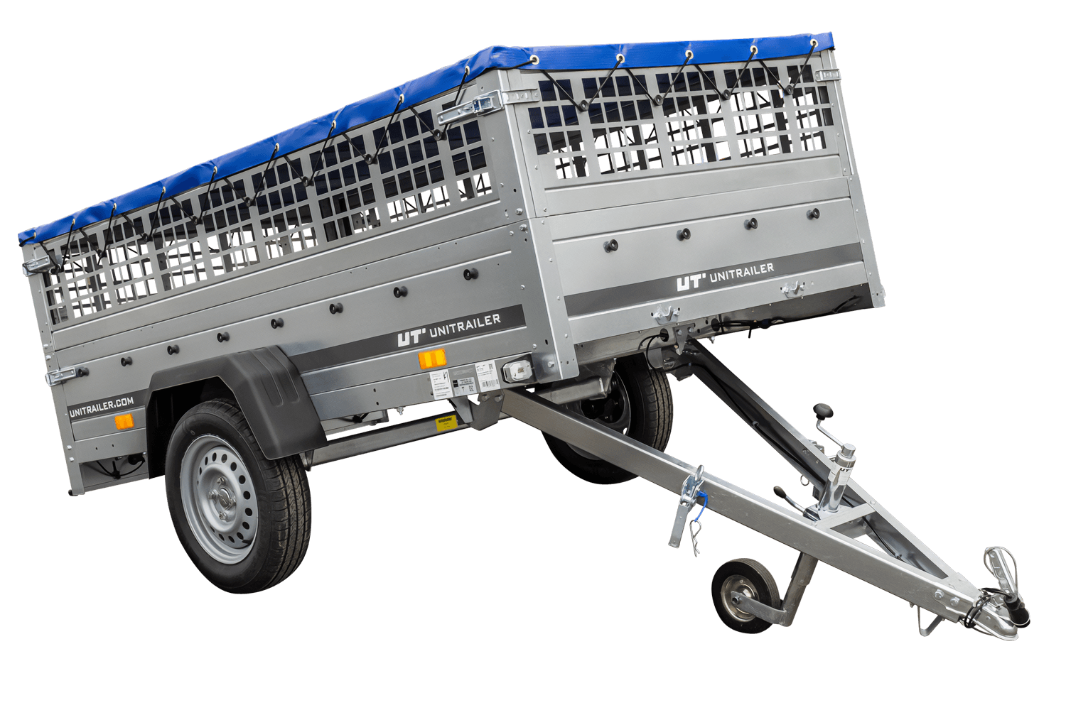 Garden Trailer 230 KIPP – Gitteranhänger 230×125 cm, Blau