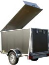 BW Trailers Kastenanhänger – Braun mit Motorhaube