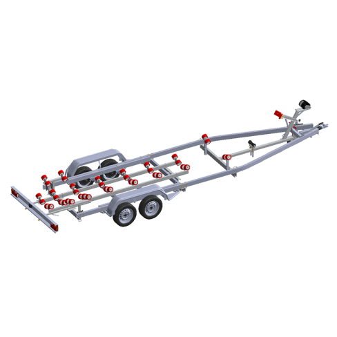 Mecanorem Motorboot-Anhänger – 2-Achsen, 2000 kg