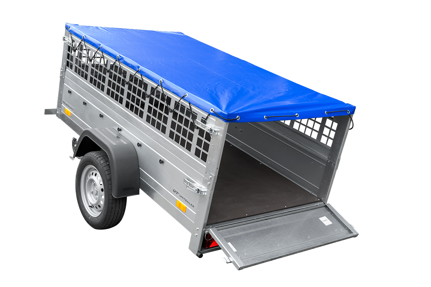 Garden Trailer 200 KIPP – Gitteranhänger 200×106 cm, Blau – Bild 3