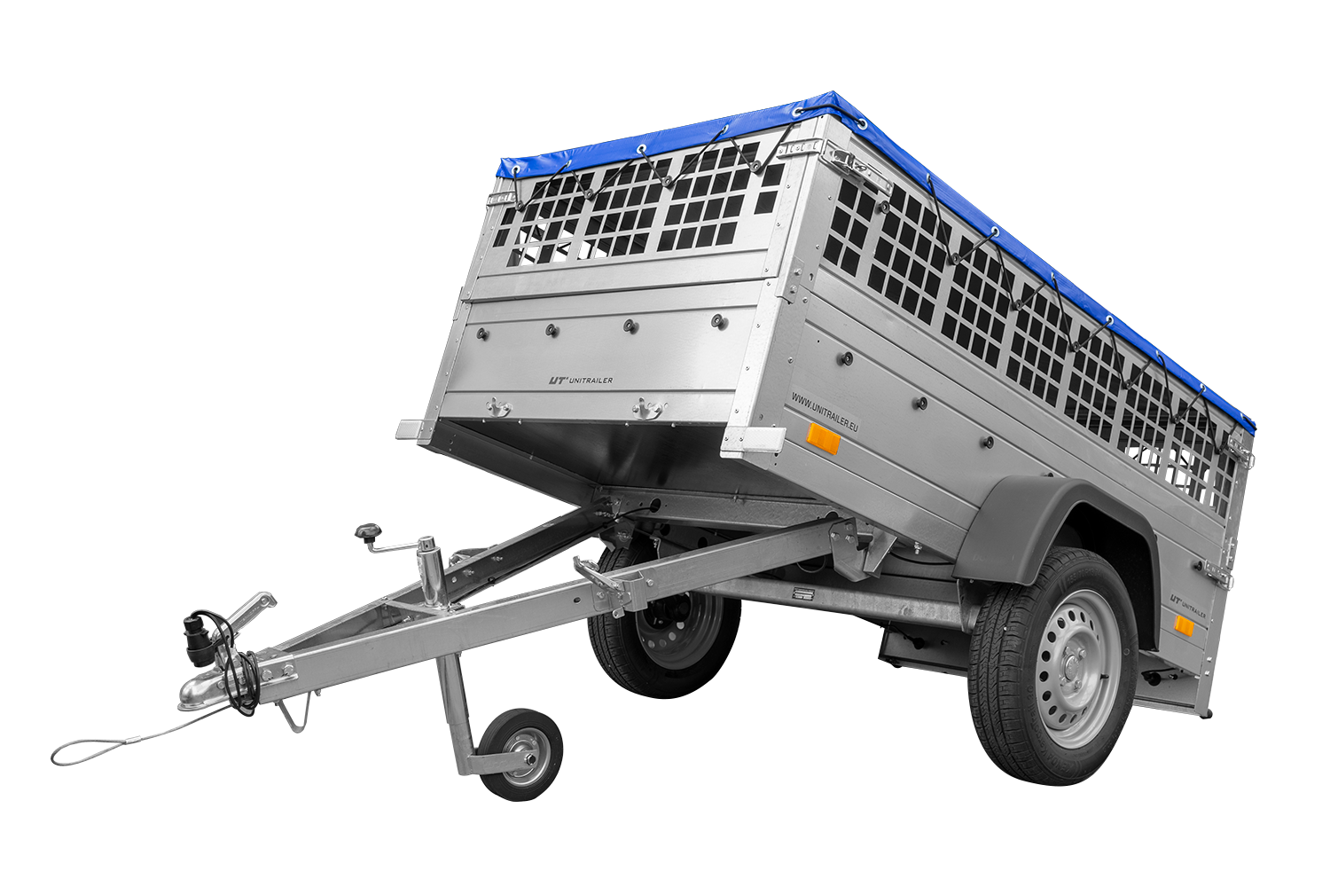 Garden Trailer 200 KIPP – Gitteranhänger 200×106 cm, Blau – Bild 2