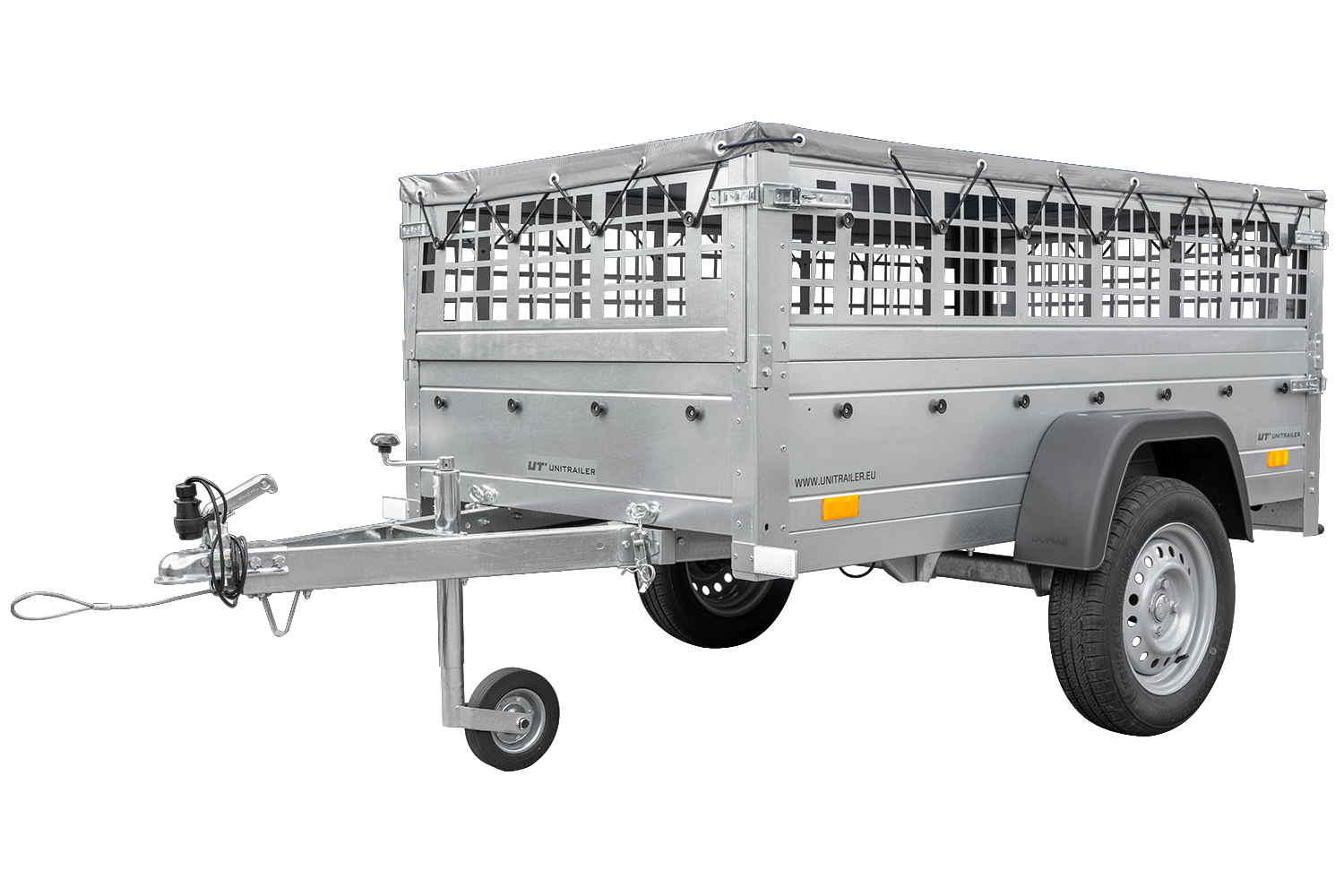 Garden Trailer 200 KIPP – Gitteranhänger 200×106 cm, Grau – Bild 3