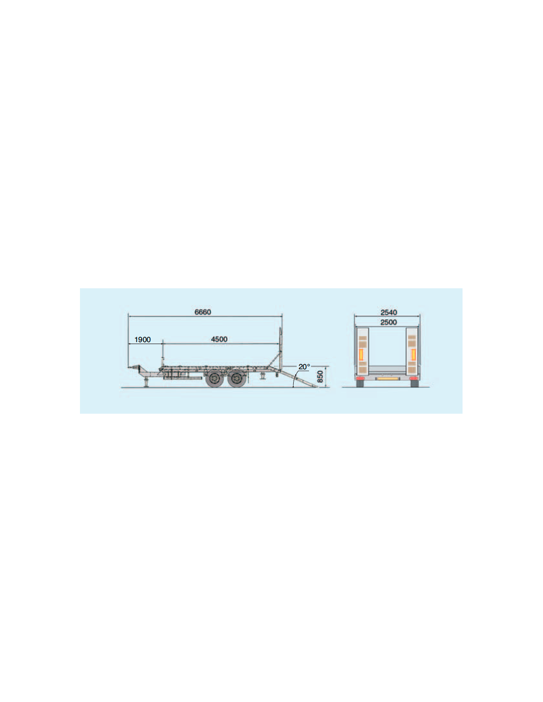 ECIM Maschinentransporter 6000 kg – Mit verstärktem Unterbau – Bild 3