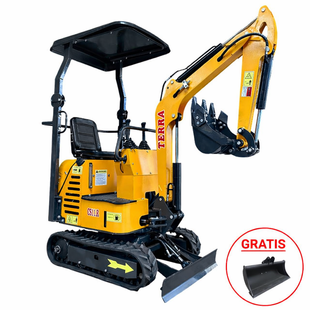 Terra CS11.R – Kompakter Minibagger 1090 kg, Diesel