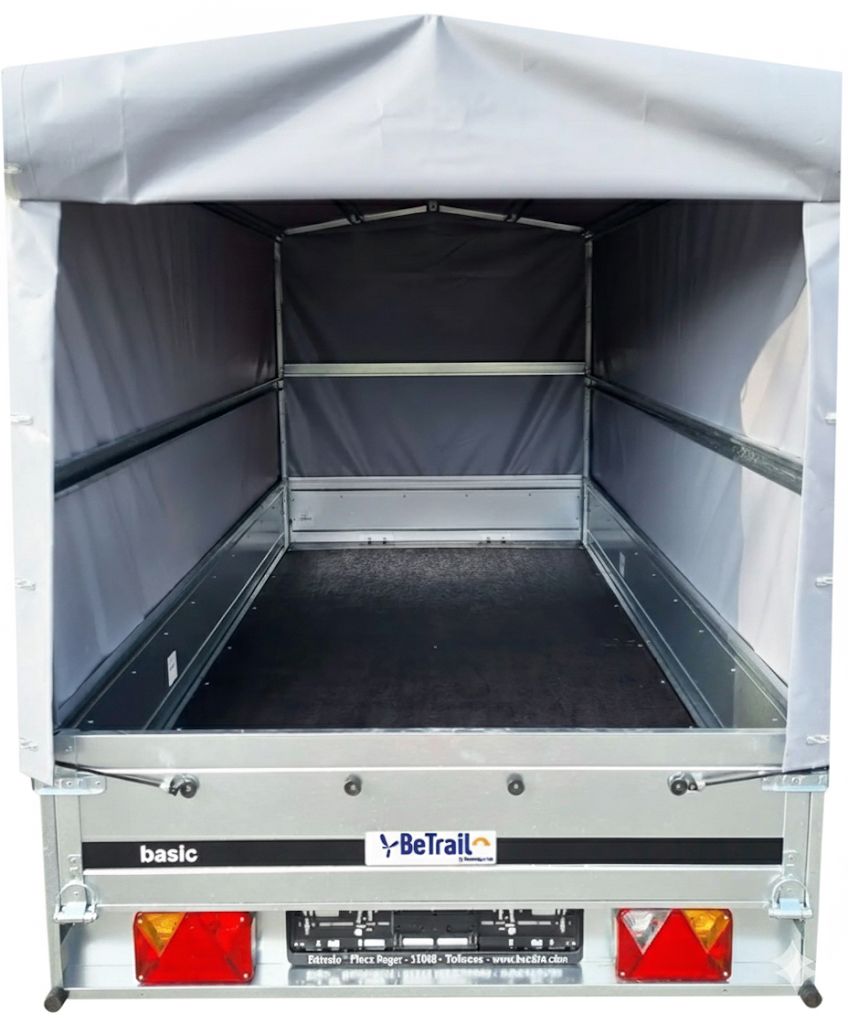 Gepäckanhänger 750 kg – 264×126 cm, Klappdeichsel & Plane – Bild 5
