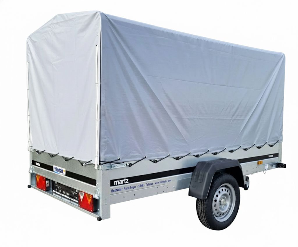 Gepäckanhänger 750 kg – 264×126 cm, Klappdeichsel & Plane – Bild 6