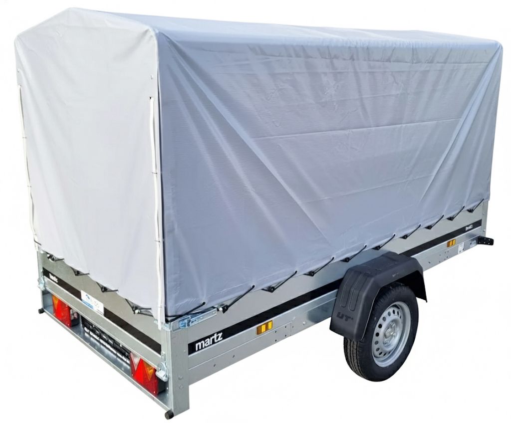Gepäckanhänger 750 kg – 264×126 cm, Klappdeichsel & Plane – Bild 7