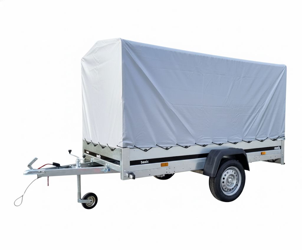 Gepäckanhänger 750 kg – 264×126 cm, Klappdeichsel & Plane – Bild 3