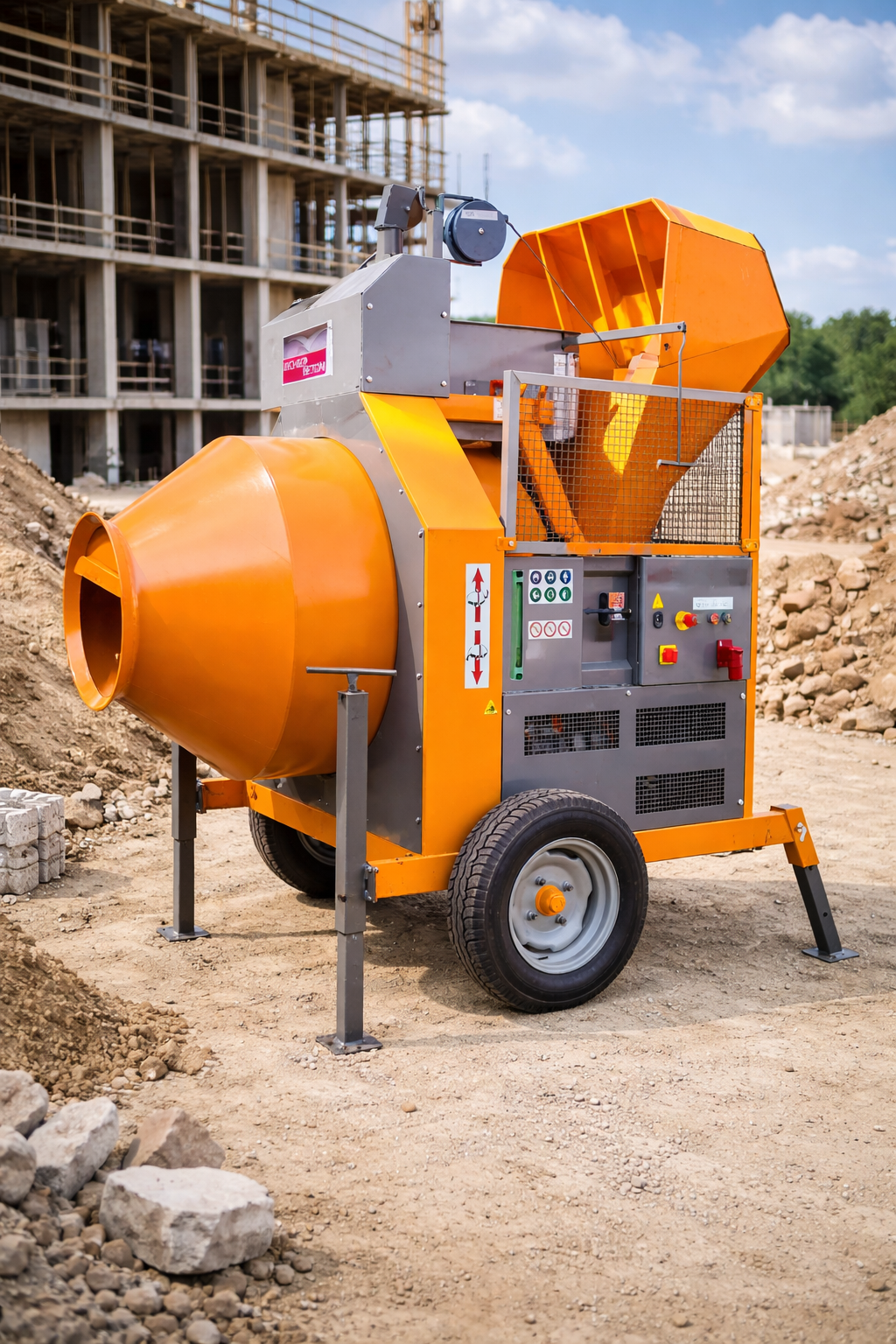 Altrad RB400H – Profi-Betonmischer 400 L Elektro-Beschicker – Bild 2