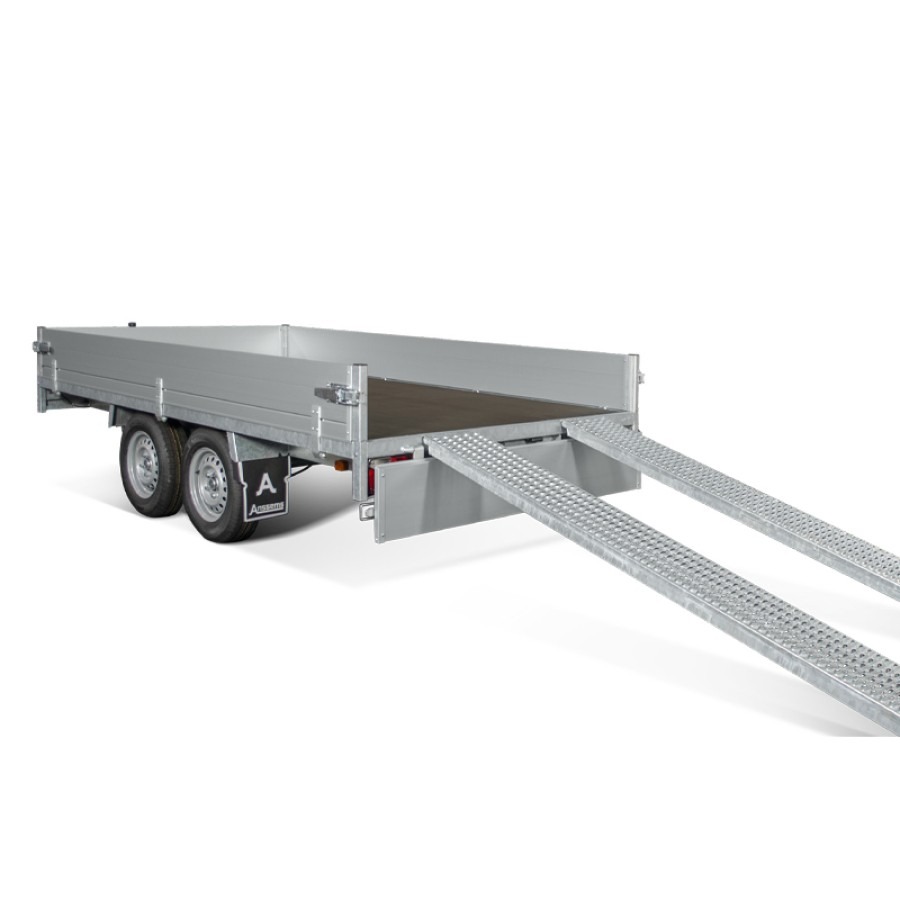 Plattformanhänger ASX 2500.325 – Mit Rampen, zGG 2500 kg